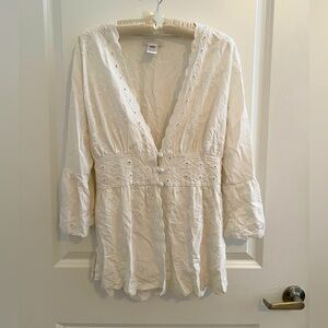 Soft Surroundings Cream Blouse